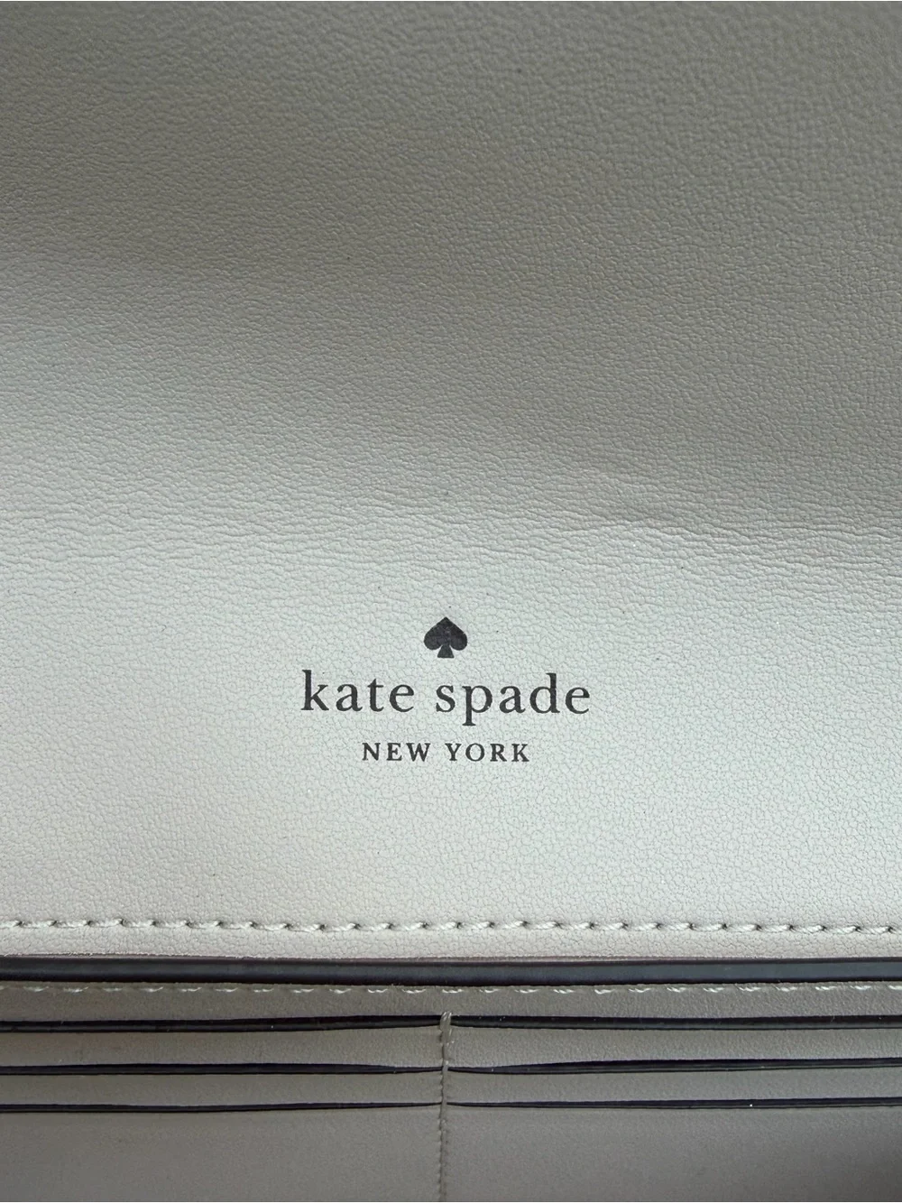 Kate Spade New York Rose Gold Glitter Leather Large Travel Wallet Wristlet